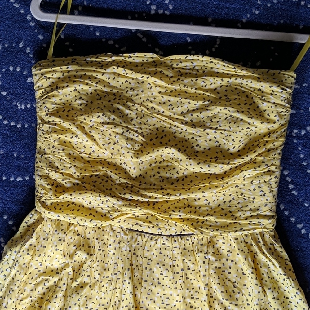 DKNY yellow strapless dress, size 2 - Picture 5 of 5